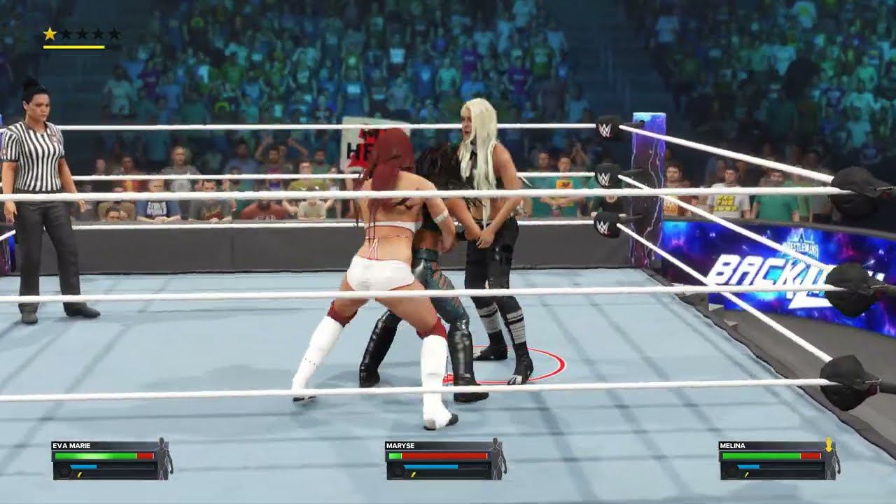WWE2K23 Maryse vs Eva Marie vs Melina смотреть онлайн