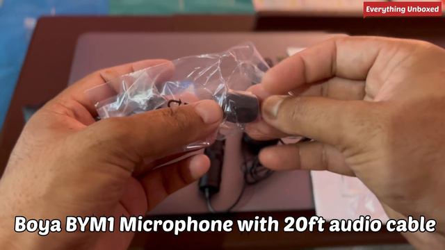 Unboxing! Boya BYM1 Omnidirectional Lavalier Condenser Microphone with 20ft Audio Cable (Black) смотреть онлайн