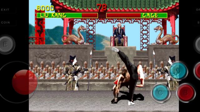 Mortal Kombat - on MAME4droid (Android MAME emulator). смотреть онлайн