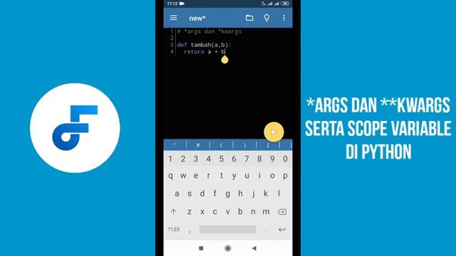 [Terbaru] Tutorial Python di Android - Scope Variable dan Argumen Args Kwargs di Python смотреть онлайн