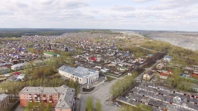 г. Асбест с высоты (Свердловская область)