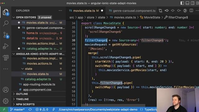 NGXS vs StateAdapt / 1. Angular Ionic Movies смотреть онлайн