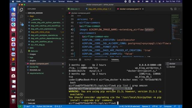 Airflow AWS S3 Sensor Operator: Airflow Tutorial P12 смотреть онлайн