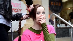 SWB Newcastle girls head shave