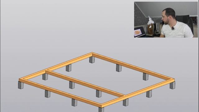 Проект каркасного дачного дома 6х4м с односкатной кровлей и верандой