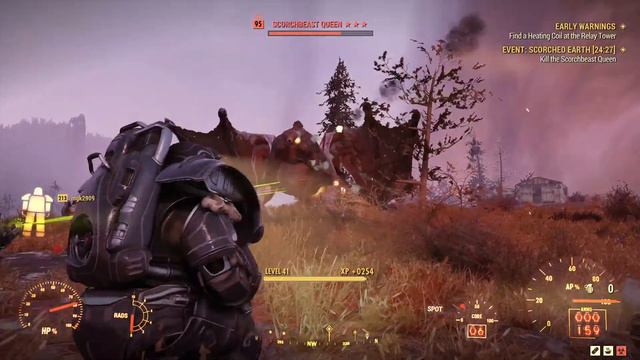First Scorchbeast Queen Fight - Fallout 76 смотреть онлайн