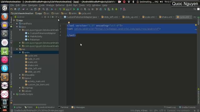 ListView Animation In Android смотреть онлайн
