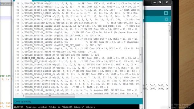 Графический LCD экран 128x64 на контроллере ST7567 смотреть онлайн