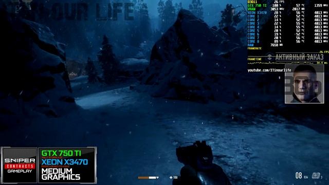 Sniper Ghost Warrior Contracts | Xeon x3470 + GTX 750 Ti | Gameplay | Frame Rate Test [1080p] смотреть онлайн
