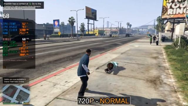 Grand Theft Auto V | Nvidia GeForce GTX 960( 2GB ) | i5-4460 | 16GB RAM | Benchmark смотреть онлайн