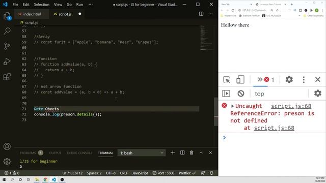 Learn JavaScript From Scratch - JavaScript Tutorial for Beginners смотреть онлайн