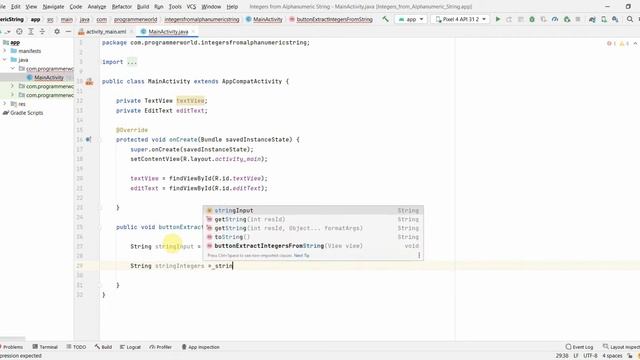 How to extract integers from alphanumeric string in your Android App? смотреть онлайн