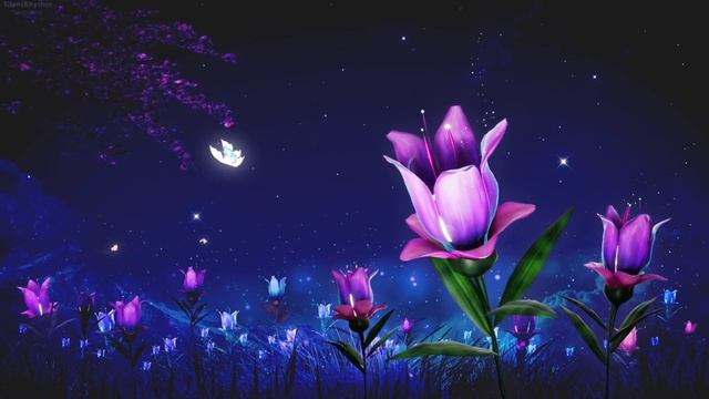 Calm Spring Night ? DEEP SLEEP Music | Healing Meditation Music (1 Hour) смотреть онлайн