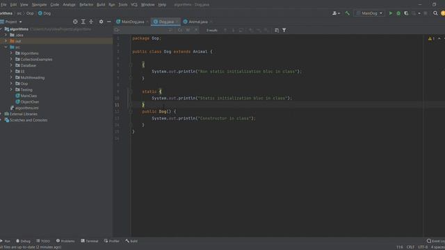 004. Initialization static, non static block and constructor in Java смотреть онлайн