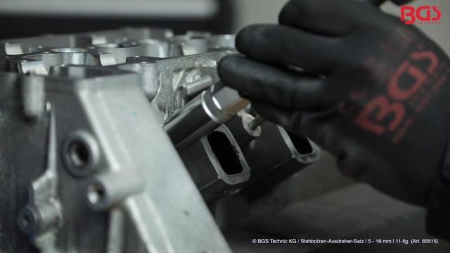 Tutorial: Stehbolzen-Ausdreher-Satz | 5 - 16 mm | 11-tlg. (BGS 65515) смотреть онлайн