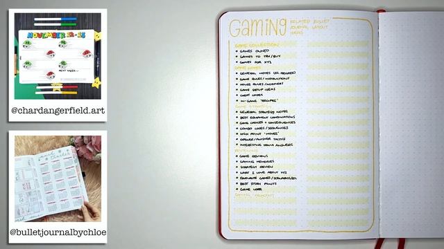 GAMING BULLET JOURNAL IDEAS ? Bullet journal collection ideas for gamers смотреть онлайн