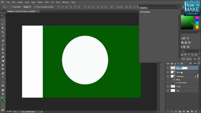 How To Make Flag in Photoshop cc смотреть онлайн