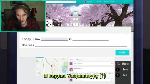 |PewDiePie|Симулятор Яндере - Мучая Ради Сенпая - TORTURING FOR SENPAI!! [русские субтитры]