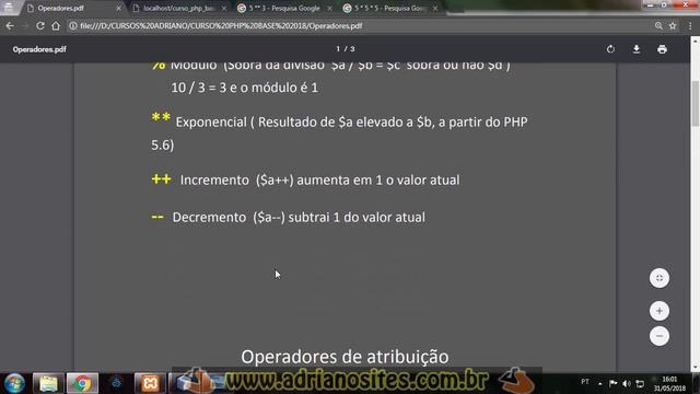 Curso PHP Básico para iniciantes aula23 - Rev.2018 смотреть онлайн