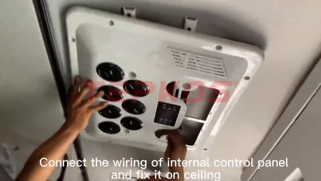 Installation Instruction Of 12v/24v Air Conditioning System Roof Mounted Electric Dc Air Conditioner