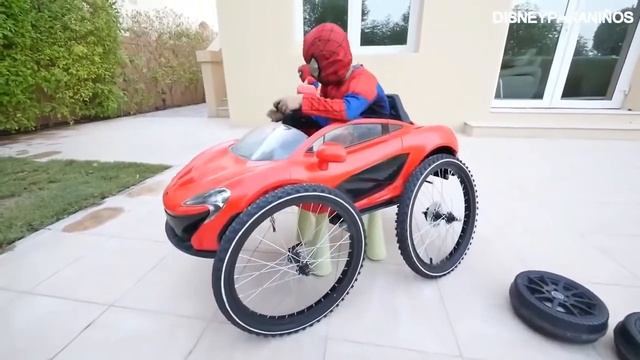 Плохое Детское Колесо Отвалилось От Суперкара! Смена Колеса Велосипеда W Учить Цвета И Джонни Джон смотреть онлайн