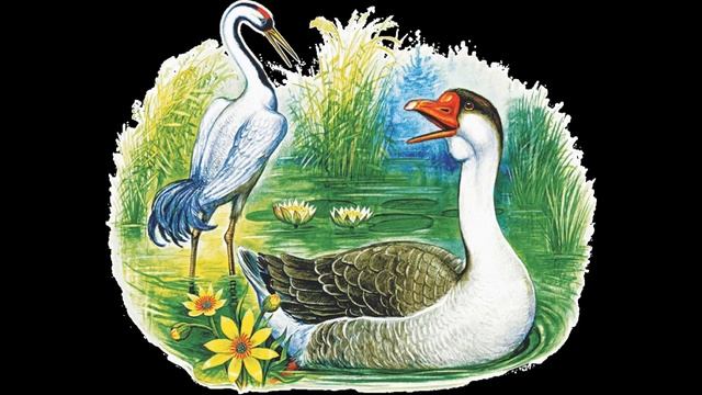 Гусь и Журавль Константин Ушинский читает Павел Беседин смотреть онлайн