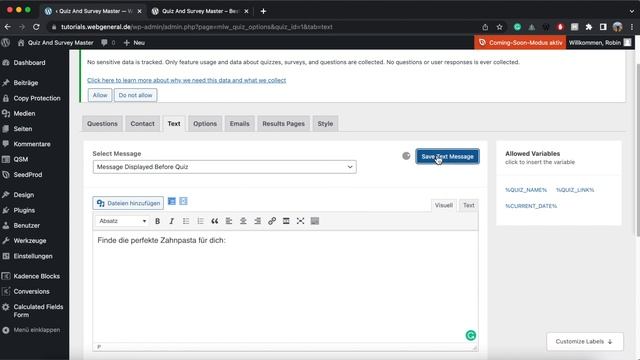 Quiz and Survey Master Plugin für WordPress [Conversion↑↑↑] смотреть онлайн