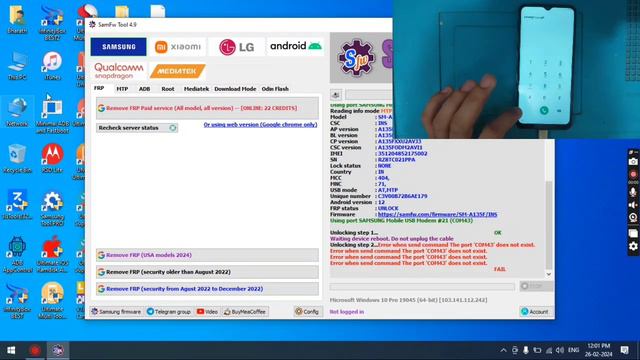 SamFw Tool 4.9 - 2024 Latest Version /Samsung FRP Bypass All Version Support /Free And Paid 2024 смотреть онлайн