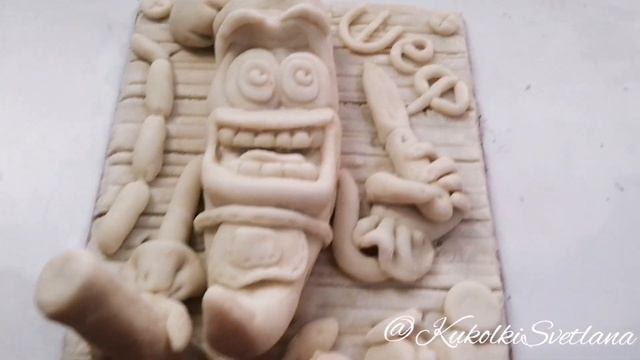 Перец Чили, повар из солёного теста. Кухня. Панно на кухню. смотреть онлайн