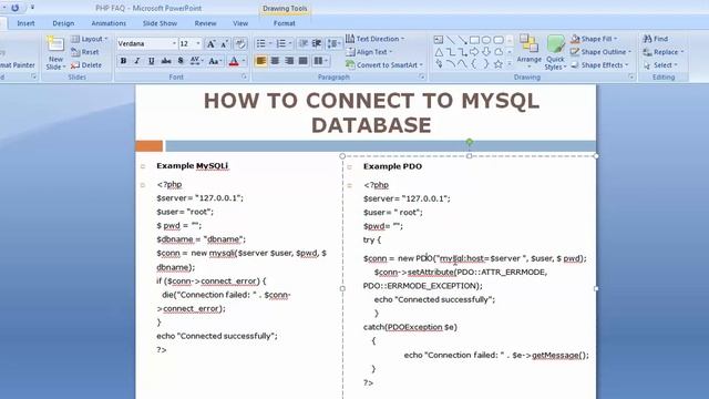 How to connect to MYSQL Database using PHP смотреть онлайн