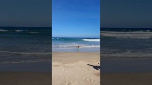 Зона обратного течения,наглядно.Пляж Бай Зай.Камрань.Въетнам.