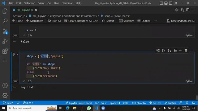 5 Sequential data types | If Else statement | Loops смотреть онлайн