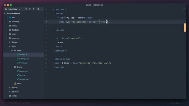 Build Modern Laravel Apps Using Inertia.js - Ep 15, Dynamic Head and Meta Tags смотреть онлайн