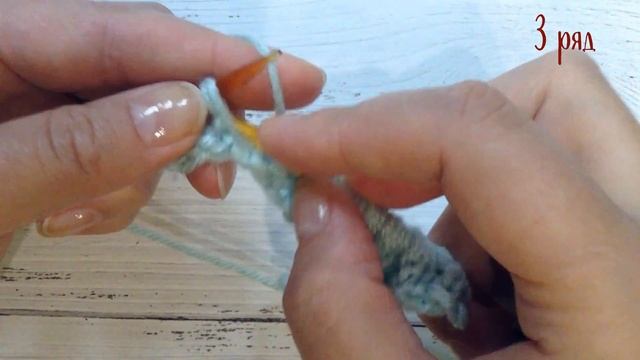 Объемный двухсторонний узор спицами для шарфов, шапок, снудов смотреть онлайн