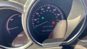 Maintenance required (сброс сервисного интервала) Lexus RX 400h