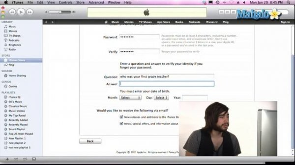 Create iTunes Account - iTunes