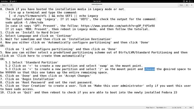 Install Fedora 23 in Legacy Mode (Dual Boot Windows 7/8/10) смотреть онлайн