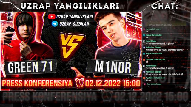 GREEN 71 VS M1NOR | PRESS KONFERENSIYA | UZRAP VERSUS