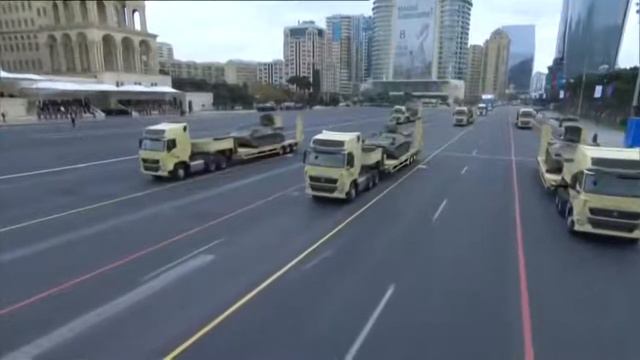 Captured Armenian equipment portion of the parad Kornet ATGM Kord,Fagot ATGMs Shilkas; Osa and KUB смотреть онлайн