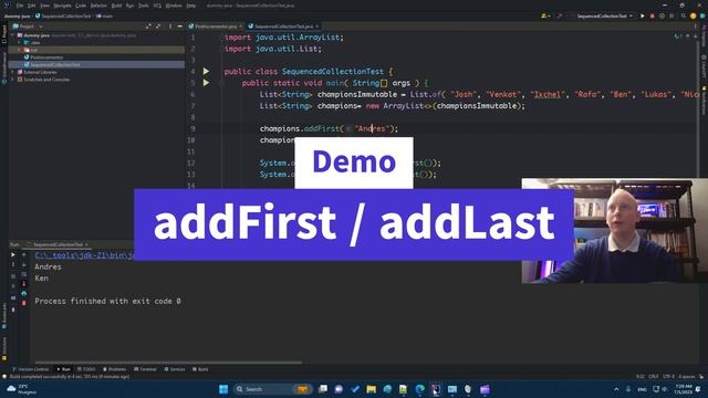 ☕2️⃣1️⃣ #java 21 Sequenced Collections смотреть онлайн