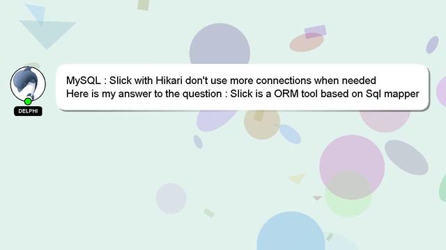 MySQL : Slick with Hikari don't use more connections when needed смотреть онлайн