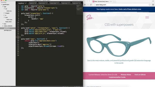Enhance your web development workflow Part 2: Sass, concat and minification for production смотреть онлайн