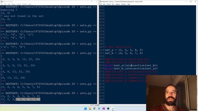 פייתון למתחילים, פרק 28: Sets смотреть онлайн