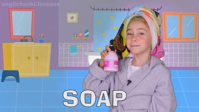 Слова по теме BATHROOM. Английский для детей. смотреть онлайн