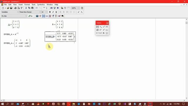 TUTORIAL MATRIKS PADA MATHCAD/MATRIX TOOLBAR - PART3 смотреть онлайн