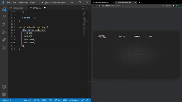 Squid Game Landing Page // HTML & CSS Project смотреть онлайн