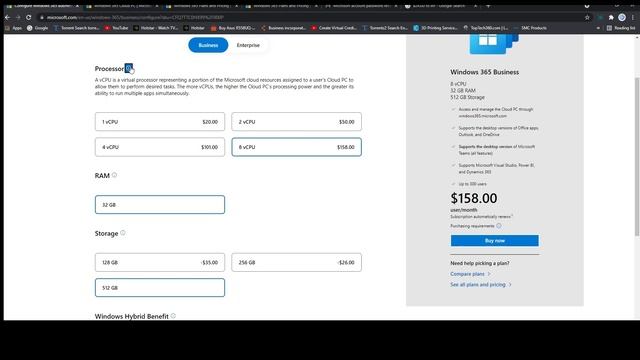 Windows 365 Cloud PC Plans Pricing and configurations смотреть онлайн