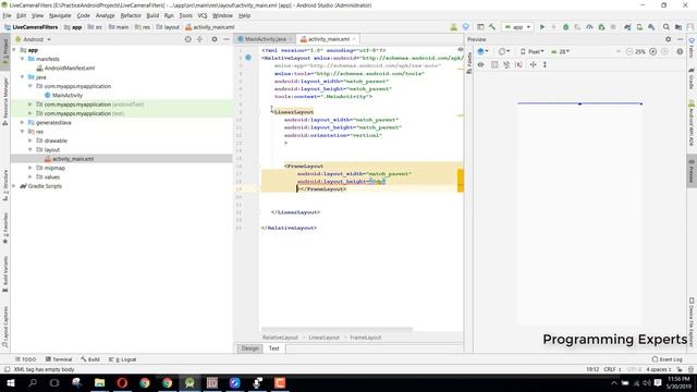 Live Camera Filters App in Android Studio PART 1 смотреть онлайн