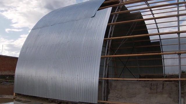 Кроем каркас Ангара профлистом смотреть онлайн