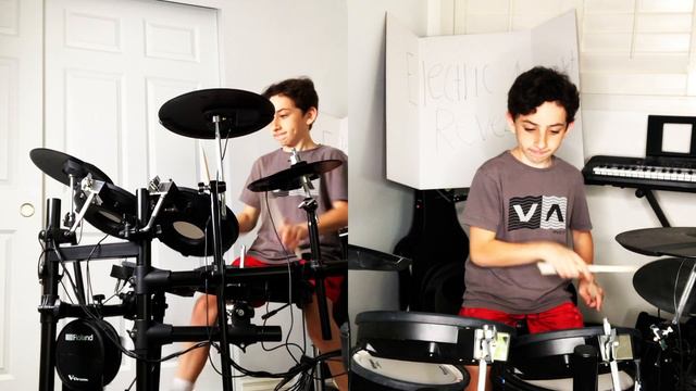 electric drum kit reveal!! смотреть онлайн